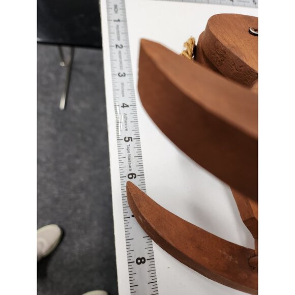 Vintage Carved Wood Rocking Horse Toy Movable Parts Rustic Nursery Decor - Picture 10 of 10